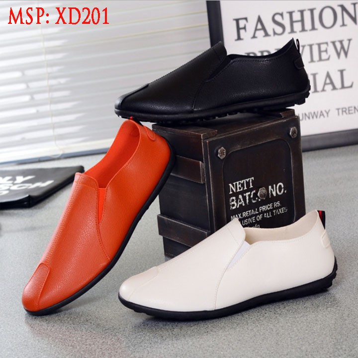 GIÀY LƯỜI NAM HÀN QUỐC FULL ĐEN : MSP - XD201 | BigBuy360 - bigbuy360.vn