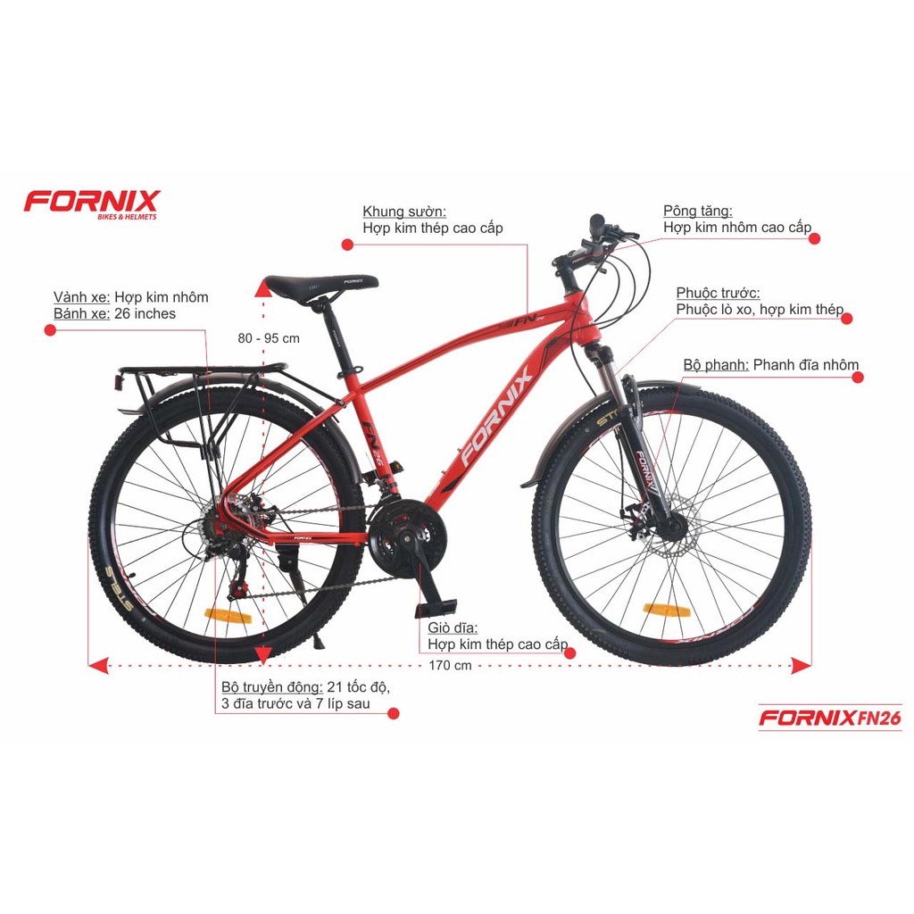 Xe Đạp Địa Hình Fornix FN26 26 inches - AEON Bicycle