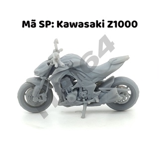 Mô hình xe mô tô thô chưa sơn tỉ lệ 1/64 z1000