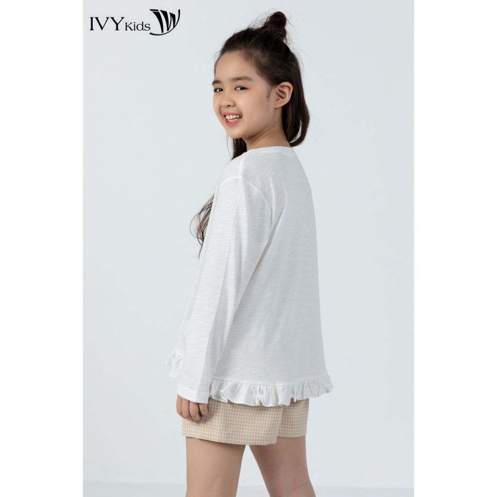 Áo thun bé gái Hello Spring IVY moda MS 58G1093