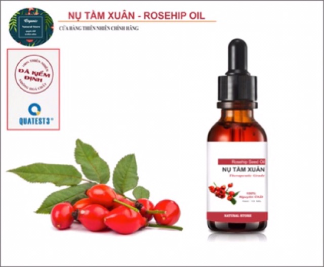Dầu nụ tầm xuân organic 15ML ( Rose Hip Oil ) dưỡng da chuyên sâu | BigBuy360 - bigbuy360.vn