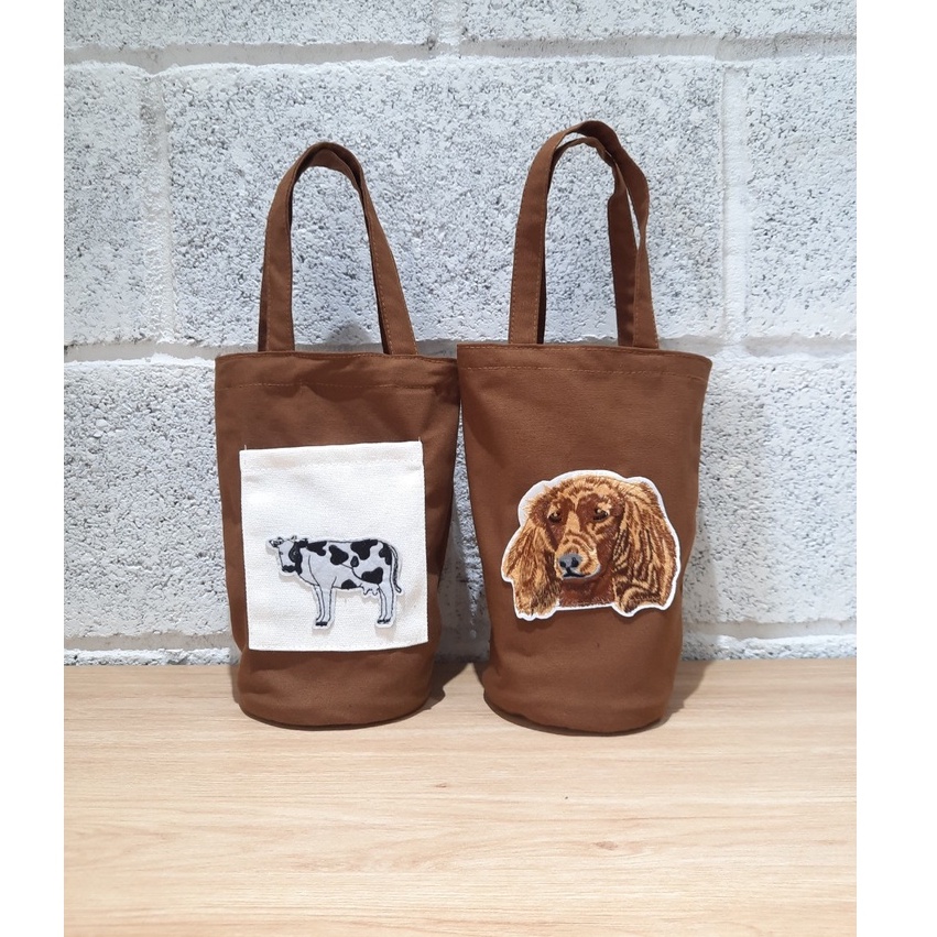 Túi vải Canvas đựng ly bình giữ nhiệt