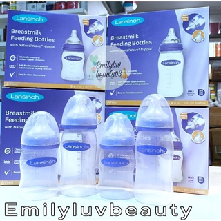 Bình sữa lansinoh 160ml/240ml chọn núm s/m/l
