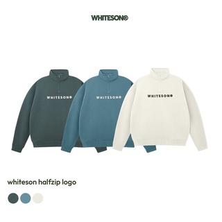 Áo sweater halfzip logo