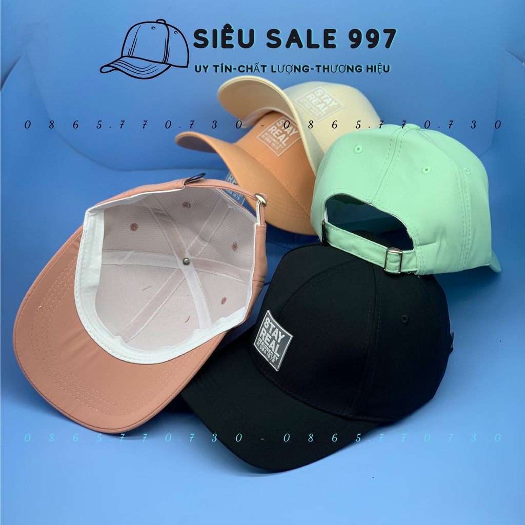 NÓN LƯỠI TRAI STAYREAD THÊU LOGO NHIỀU MÀU CAO CẤP THỜI TRANG NAM NỮ