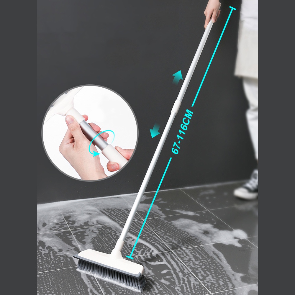 Chổi chà sàn nhỏ gọn, tiện lợi cho gia đình (dài tối đa 116cm)