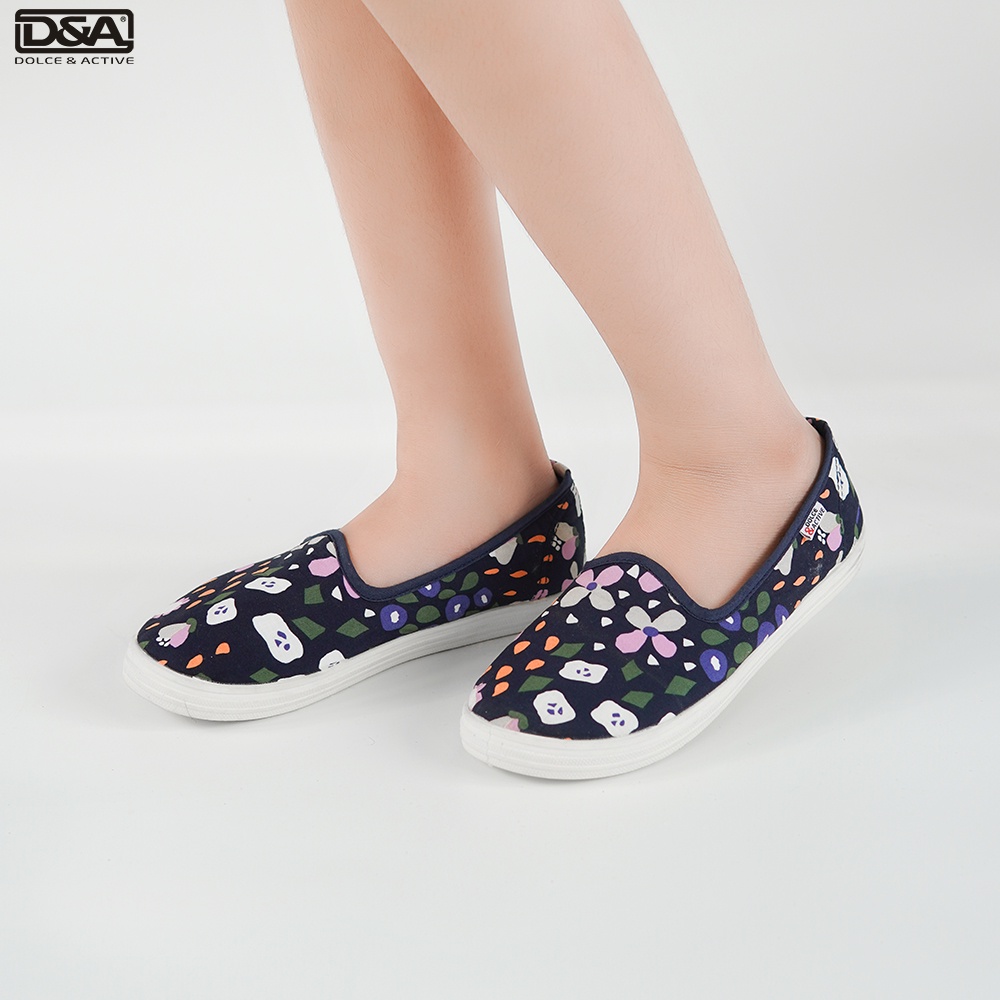 Giày slipon bé gái D&amp;A EPG1926 siêu nhẹ siêu bền