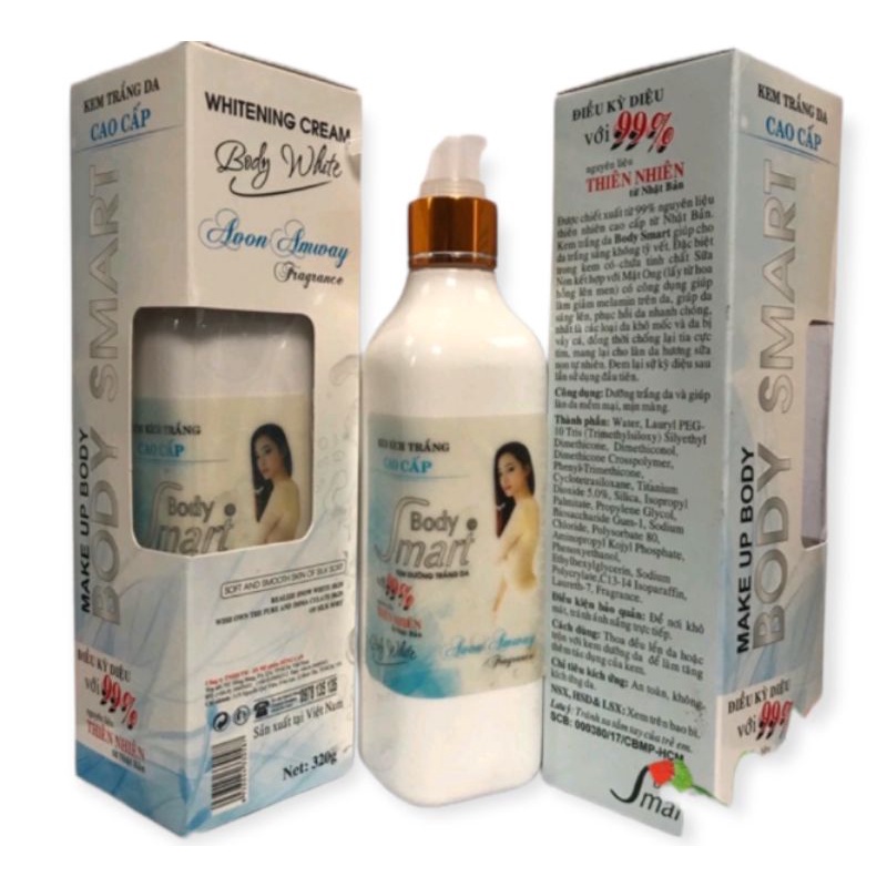 Kem Kích Trắng Sữa Non Cô Đặc Body Smart 320g