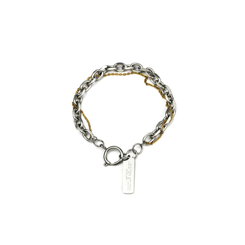 Vòng Tay Bằng Thép Titan Họa Tiết Chữ 23541 Độc Đáo Thời Trang