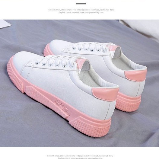 Giày Thể Thao Nữ [FREESHIP] Giày nữ hot trend đế bằng xinh xắn dễ thương năng động - Giảm ngay 20k - E3E3E3