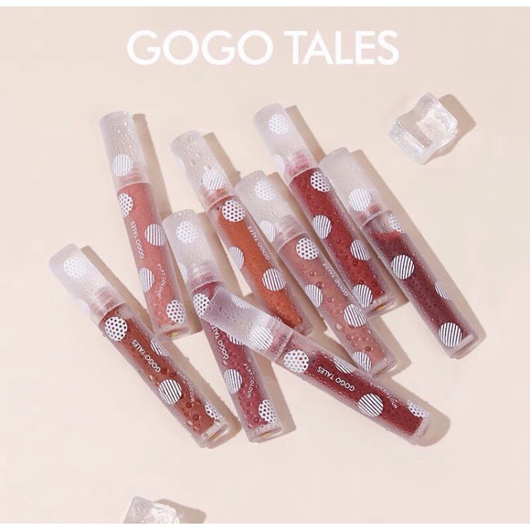 Son kem tint bóng - đá băng Gogo Tales Transparent Mirror Lipgloss