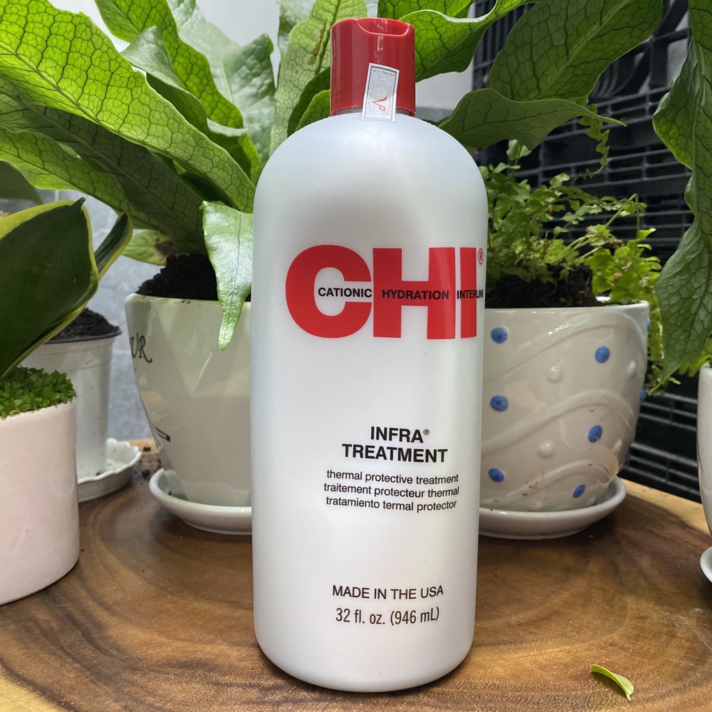 Dầu xả dưỡng tóc CHI Infra Treatment phục hồi tóc khô và hư tổn 946ml