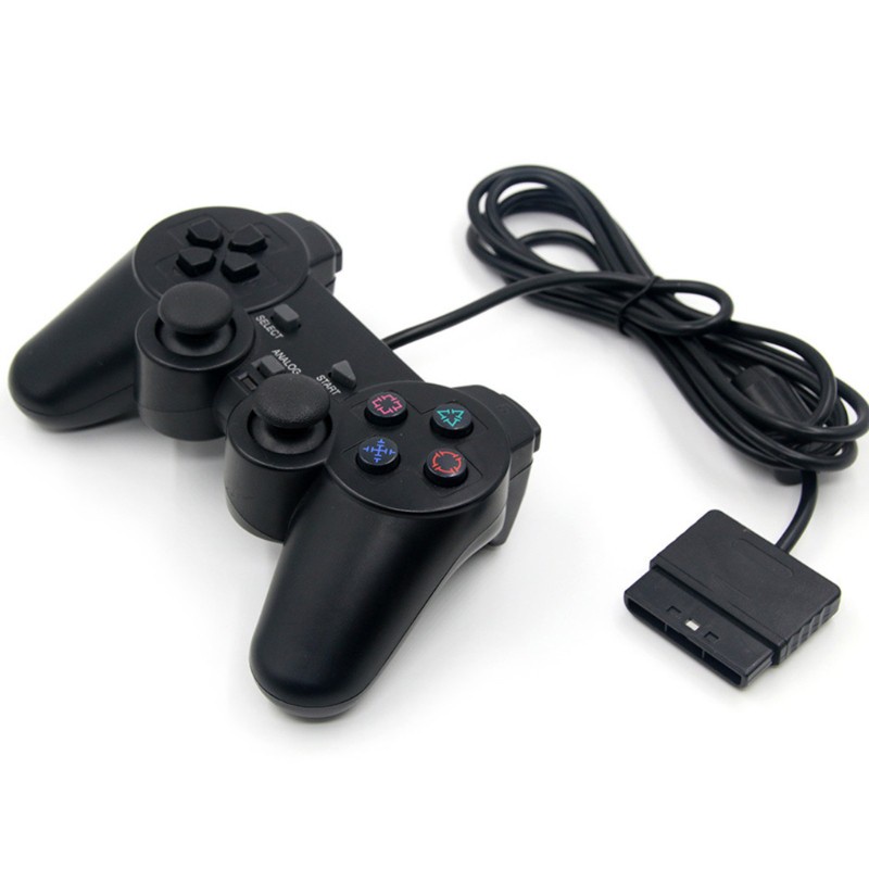 Tay cầm chơi game có dây rung kép tương thích với Play station 2