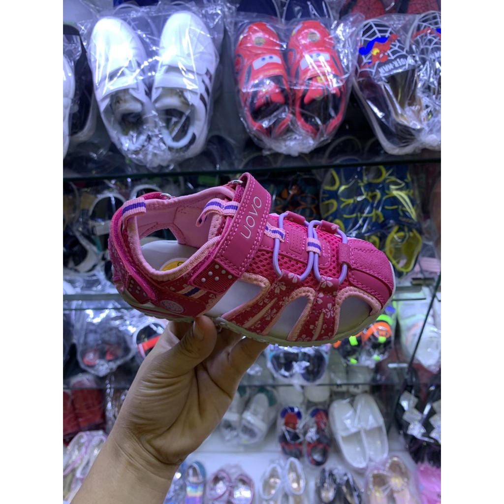 Dép rọ sandal thời trang trẻ em UOVO LIMIBABY xuất Ý phong cách thể thao cho bé gái 3,4,5,6,7,8,9,10,11,12 tuổi SG32