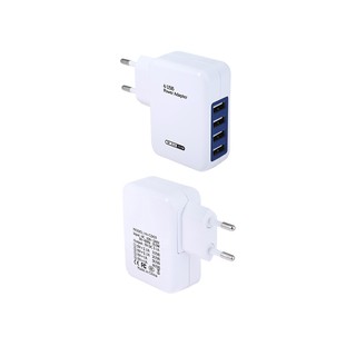 Củ sạc gắn tường 4 cổng usb 5v3000ma 1a/2a chuyên dùng mang đi du lịch