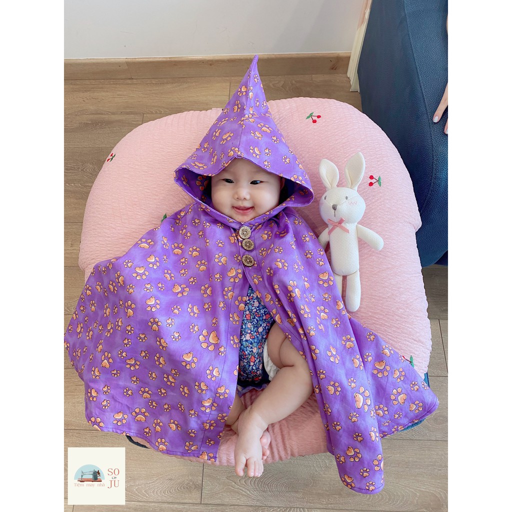 Áo Choàng PONCHO  Chống Nắng, Chống Gió Cho Bé Cánh Dơi THIẾT KẾ