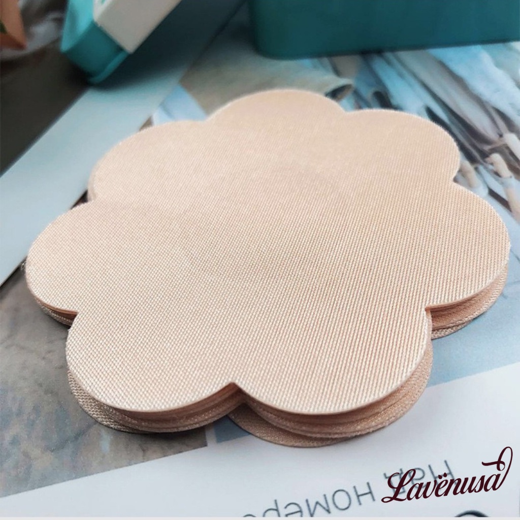 Miếng dán ngực nhũ hoa lụa giấy hình hoa tiện lợi hộp 60 miếng LAVENUSA AL64