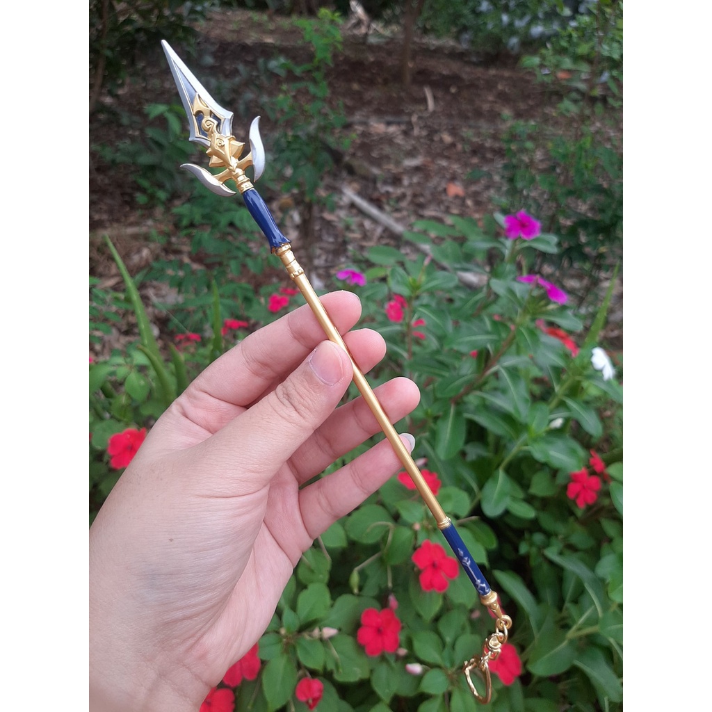 [ Tặng đế ][ 21cm ] Mô hình móc khóa Hắc Ảnh thương - Genshin Impact - Baystore