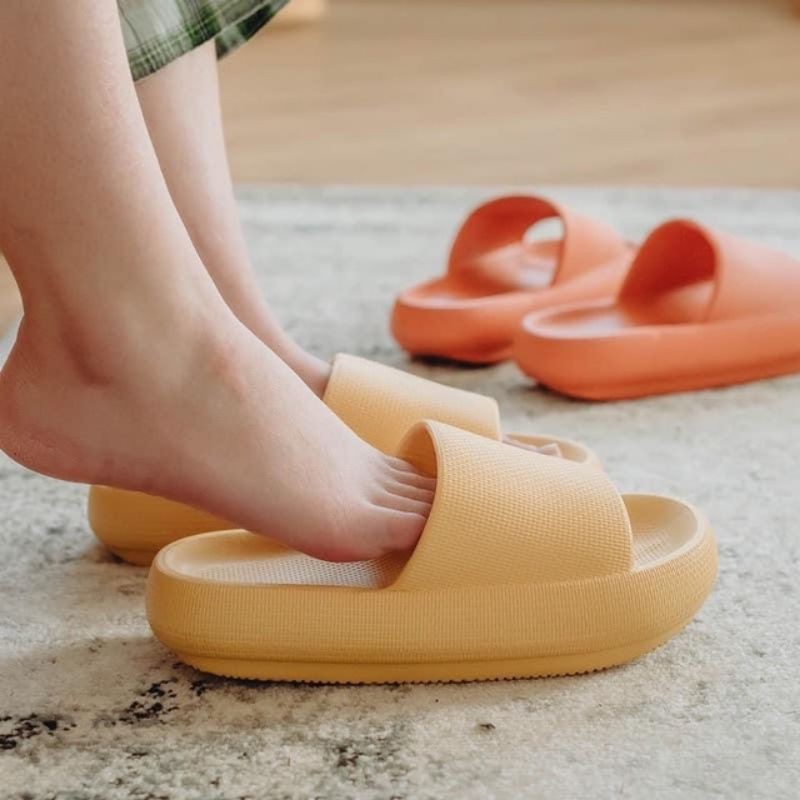 Dép bánh mì cao 3 cm chống trơn trượt