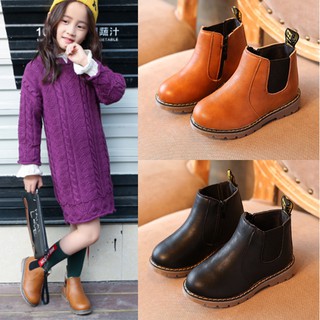 Boot da bé gái trẻ em thiết kế Hàn Quốc đơn giản phối đồ cực xinh