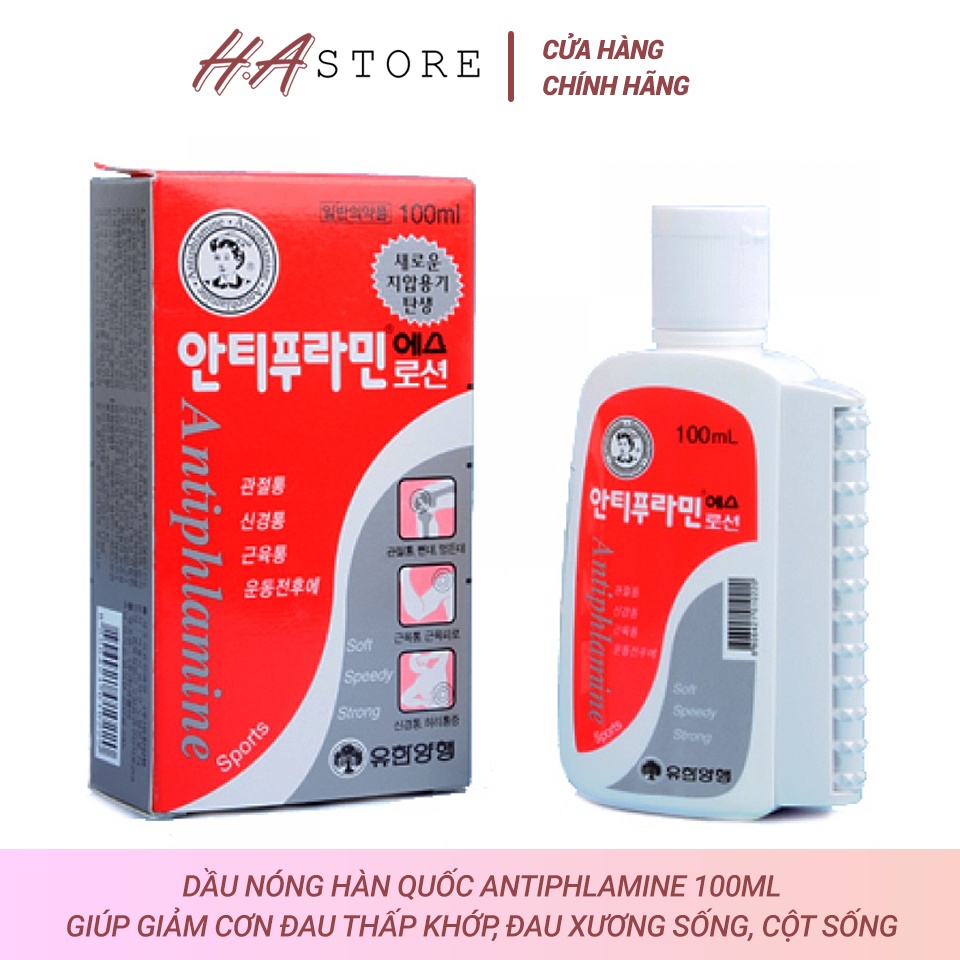 Dầu Nóng Hàn Quốc ANTIPHLAMINE 100ml