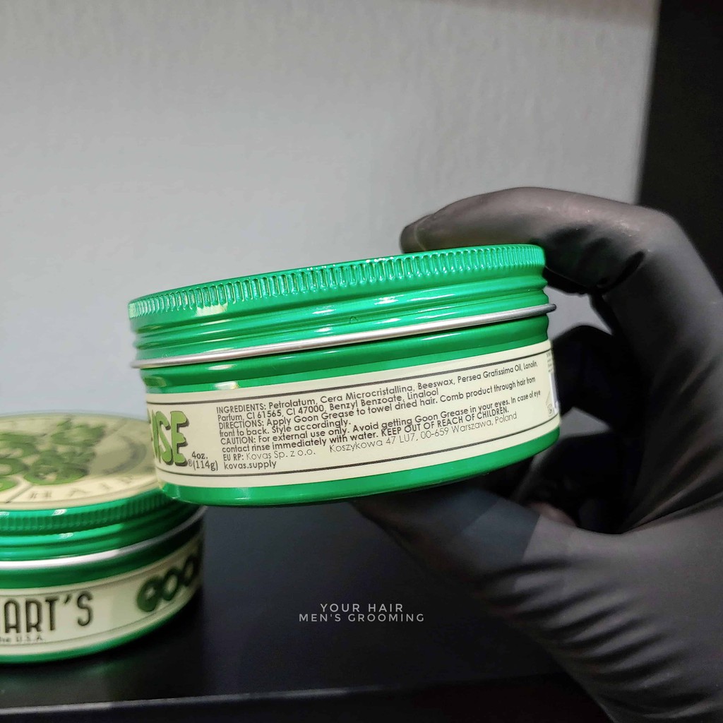 Pomade tạo kiểu LOCKHART'S GOON GREASE FIRM HOLD - 114g | Gốc dầu