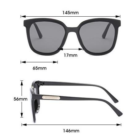 Kính thời trang nam màu đen chống nắng, mắt kính râm chống tia uv400 K323 shop377