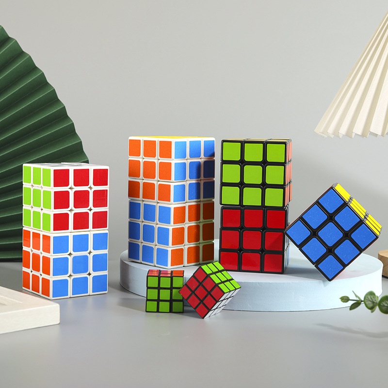 Rubik 3x3 Magic Rubic 3 Tầng Khối Lập Phương 3x3x3 Đồ Chơi Trí Tuệ (Tặng 2 rubik nhỏ)