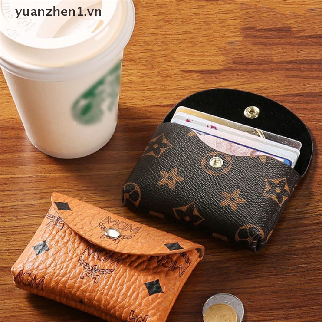 Ví Da Mini Mềm Mại Đựng Thẻ / Tiền Xu Tiện Dụng