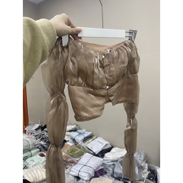 Áo Kiểu Nữ Tiểu Thư Tay Bồng Quảng Châu Sang Chảnh