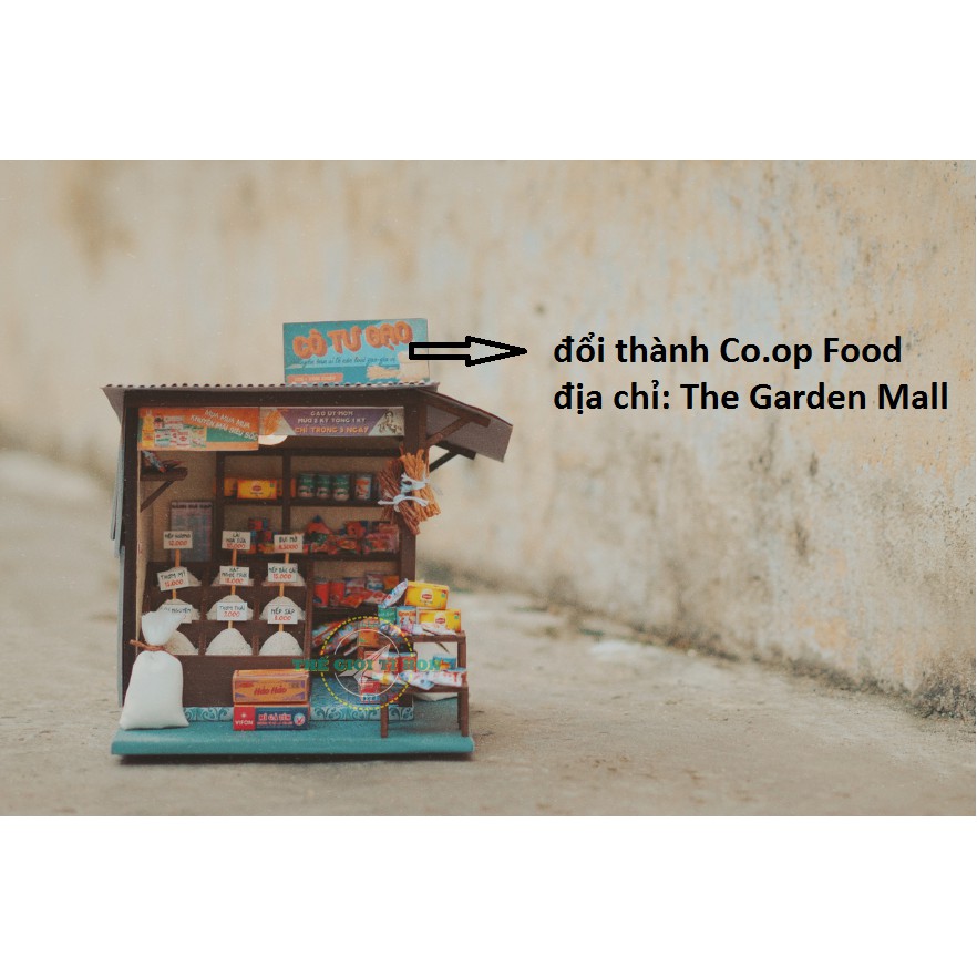 MÔ HÌNH SÀI GÒN XƯA VÀ NAY - TIỆM GẠO TÍ HON - AD06