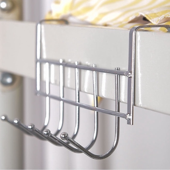 Giá Treo Đồ Móc Inox 304, Kệ Treo Quần Áo Gắn Sau Tủ Cánh Cửa Nhà Tắm Phòng Bếp Thông Minh