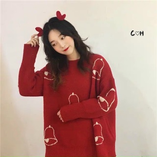 Áo len họa tiết noel