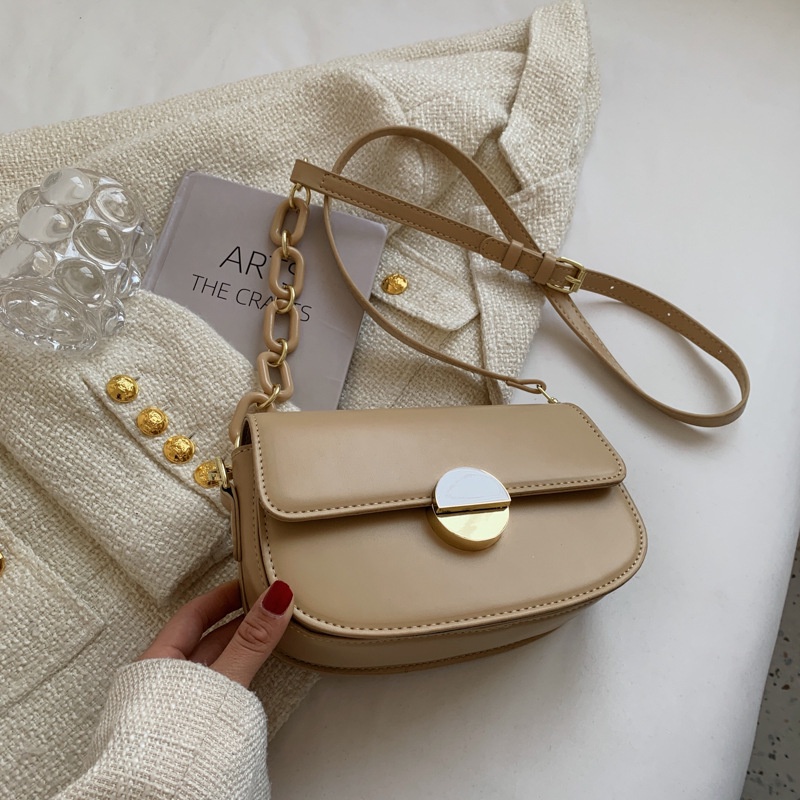 IELGY Túi Đeo Vai Có Dây Đeo Sợi Xích Phong Cách Phương Tây Thời Trang Cho Nữ