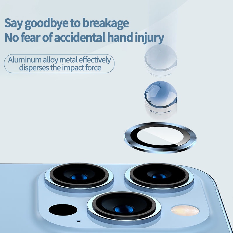 Miếng Dán Bảo Vệ camera Chống Rơi Vỡ Cho iphone 15 14 / 13 / 12 / 11 pro max 14plus 15plus 13mini 12mini hd