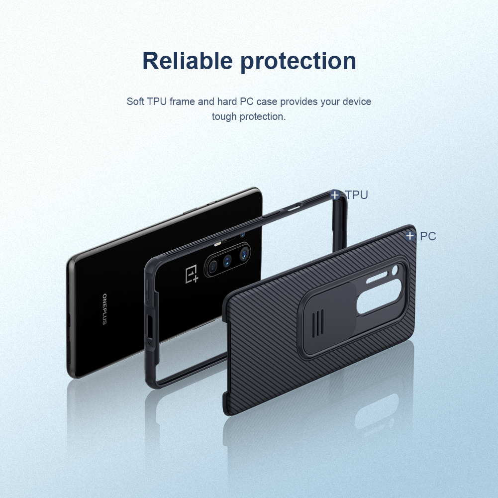 Ốp Điện Thoại Nillkin Camshield Pro Cho Oneplus 8 Pro Bằng PC Cứng Thiết Kế Nắp Trượt Bảo Vệ Camera