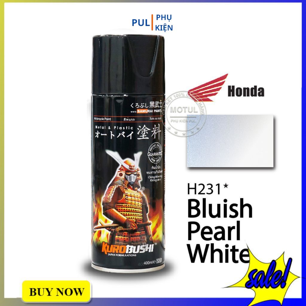 Sơn samurai màu xanh ánh trắng H231 làm mới đẹp xe bám tốt chống gỉ sét hàng chính hãng