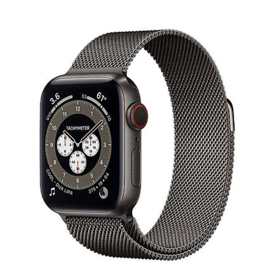 Đồng Hồ Apple Watch Series 6 LTE GPS + Cellular Stainless Steel Case With Milanese Loop (Viền Thép & Dây Thép)