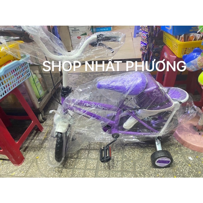 XE ĐẠP HÀNG KHUYẾN MÃI PEDIASURE - NHỰA CHỢ LỚN