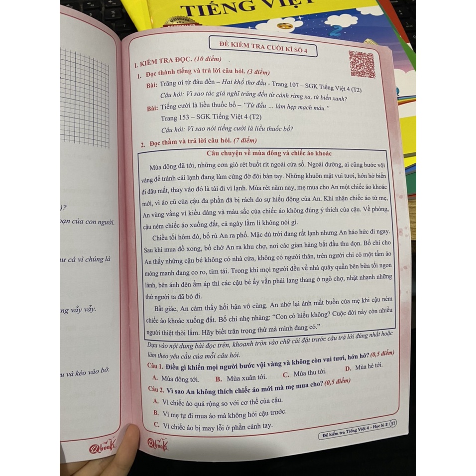 Sách - Combo Đề kiểm tra tiếng việt 4
