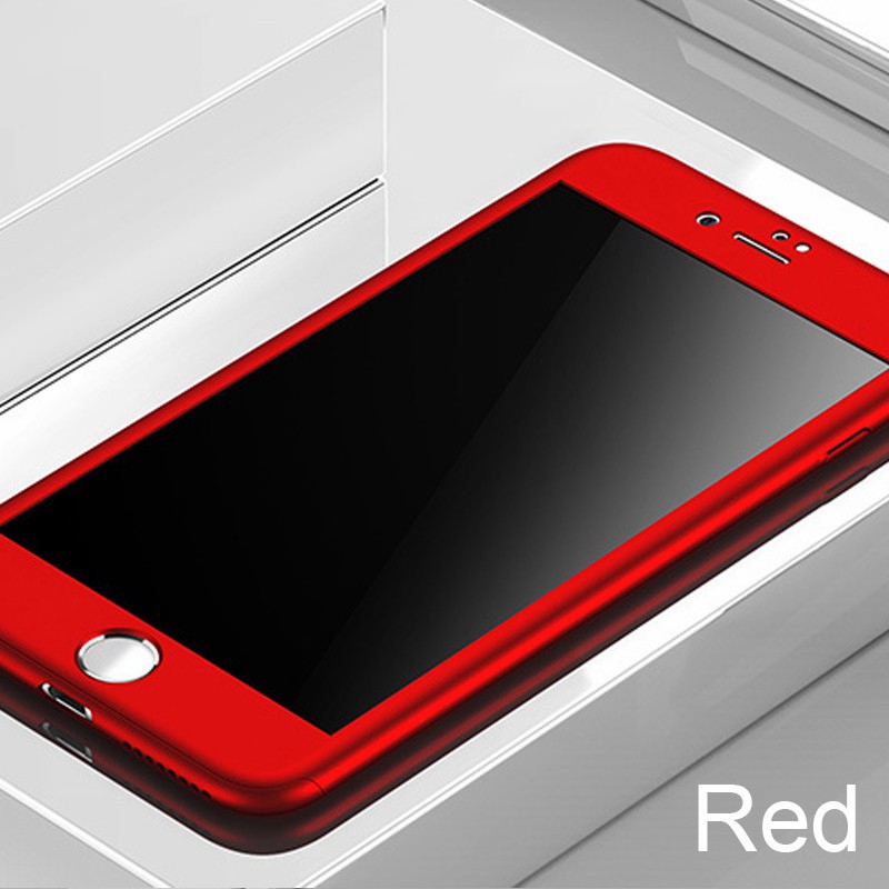 Ốp điện thoại PC cứng bảo vệ toàn diện 360 độ dành cho iPhone 5 5s SE 6 6s 7 8 Plus