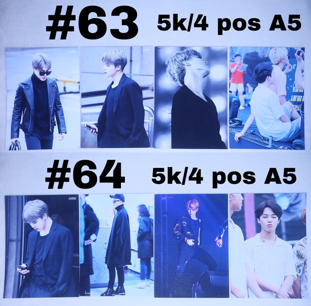 (Có sẵn) Sale poster A5 Jimin / RM BTS