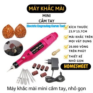 Máy Mài Móng - Máy Khắc Mài Mini Cầm Tay, Điêu Khắc Vỏ Trứng, Kim Loại, Thủy Tinh 5897