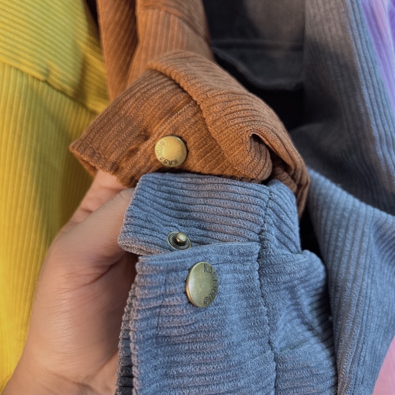 AK62_Áo Khoác Cổ Trụ Phom Rộng Tay Cánh Dơi_Chất Nhung Tăm Loại 1 Vải Cực Mát Dày Dặn