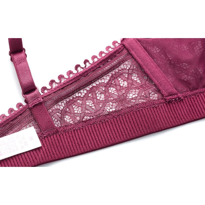 (Thanh lý) Bộ Đồ Lót Bralette Ren Mềm Không Đệm Cao Cấp S376