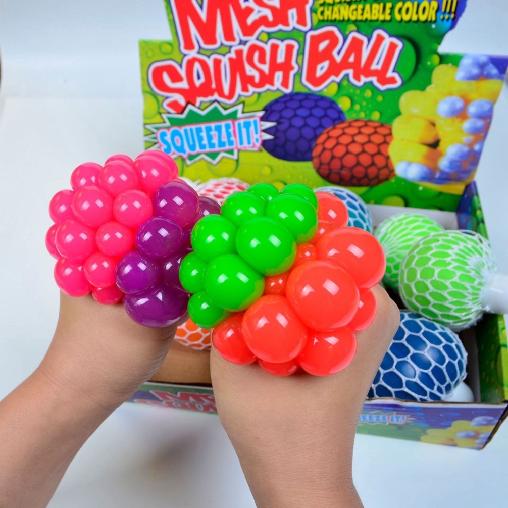 Đồ chơi Xả Stress/Quả Bóng Bóp trứng lưới/Bóng Bóp Slime trút giận đầy màu sắc chất lượng đảm bảo
