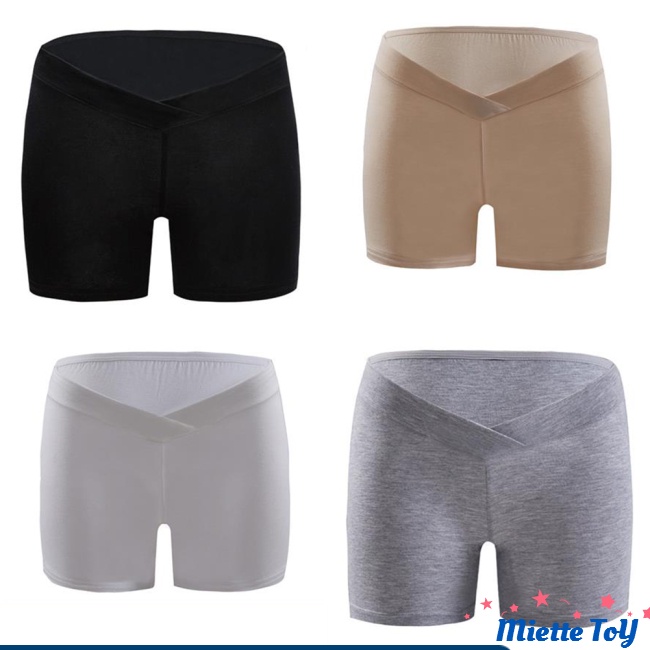 Quần Lót Bảo Hộ Lưng Thấp Vải Cotton Hỗ Trợ Chống Lộ Dành Cho Bà Bầu