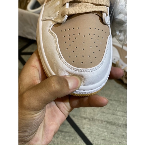 GIÀY JD1 LOW WHITE TAN GUM LAI AU