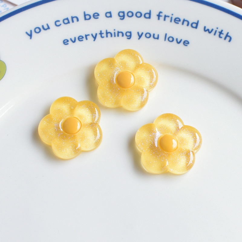 Set 10 Tượng Thỏ Gấu Hoạt Hình Trong Suốt Bằng Nhựa Resin Trang Trí Điện Thoại / Sổ Tay DIY