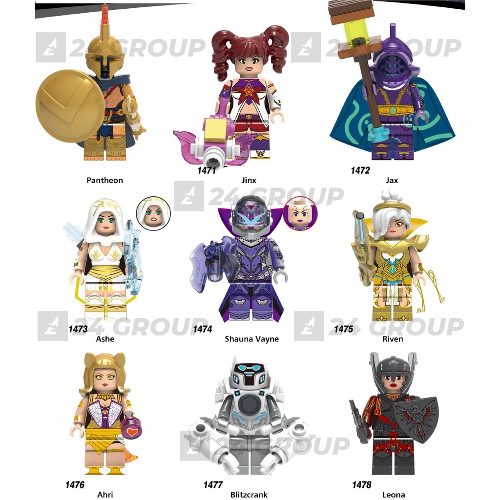 Mô Hình bộ đồ chơi Lắp Ráp Lego Nhân Vật Liên minh huyền thoại LOL League of Legends mini MOC nonlego LEGO minifigures